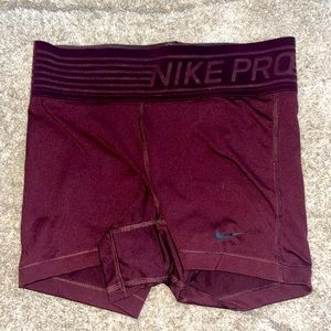 Maroon nike pro spandex